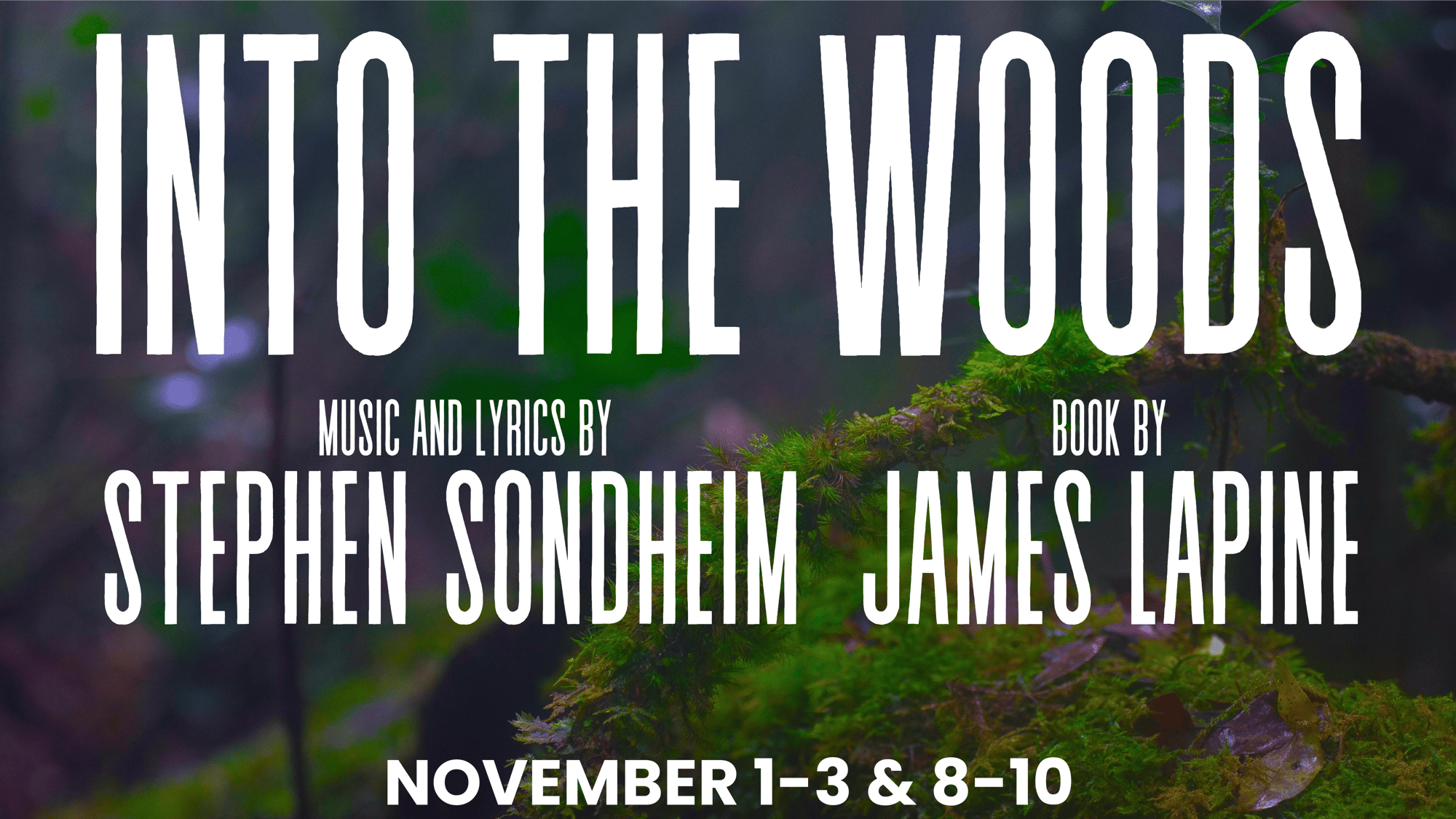 Into the Woods, November 1-3 & 8-10