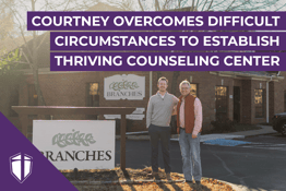 Courtney Overcomes Difficult Circumstances to Establish Thriving Counseling Center with Son
